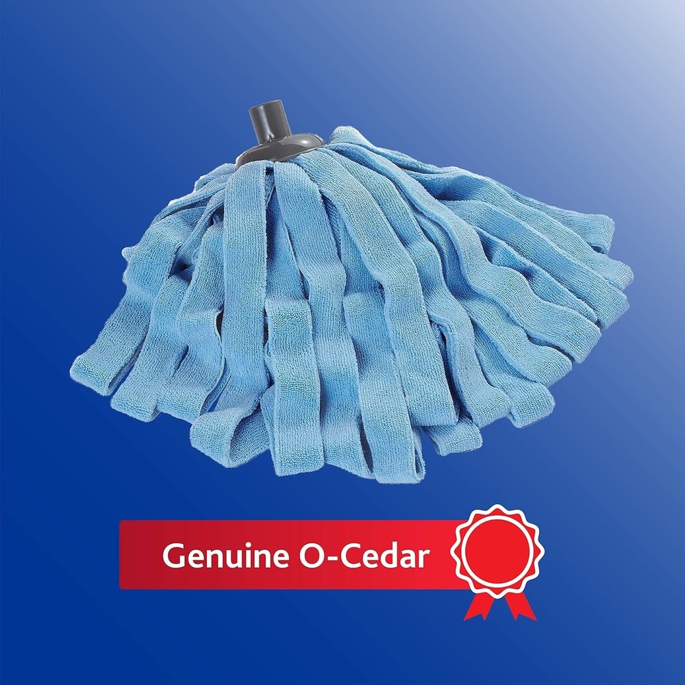 O-Cedar Microfiber Cloth Mop Refill Blue – Washable Reusable Pad