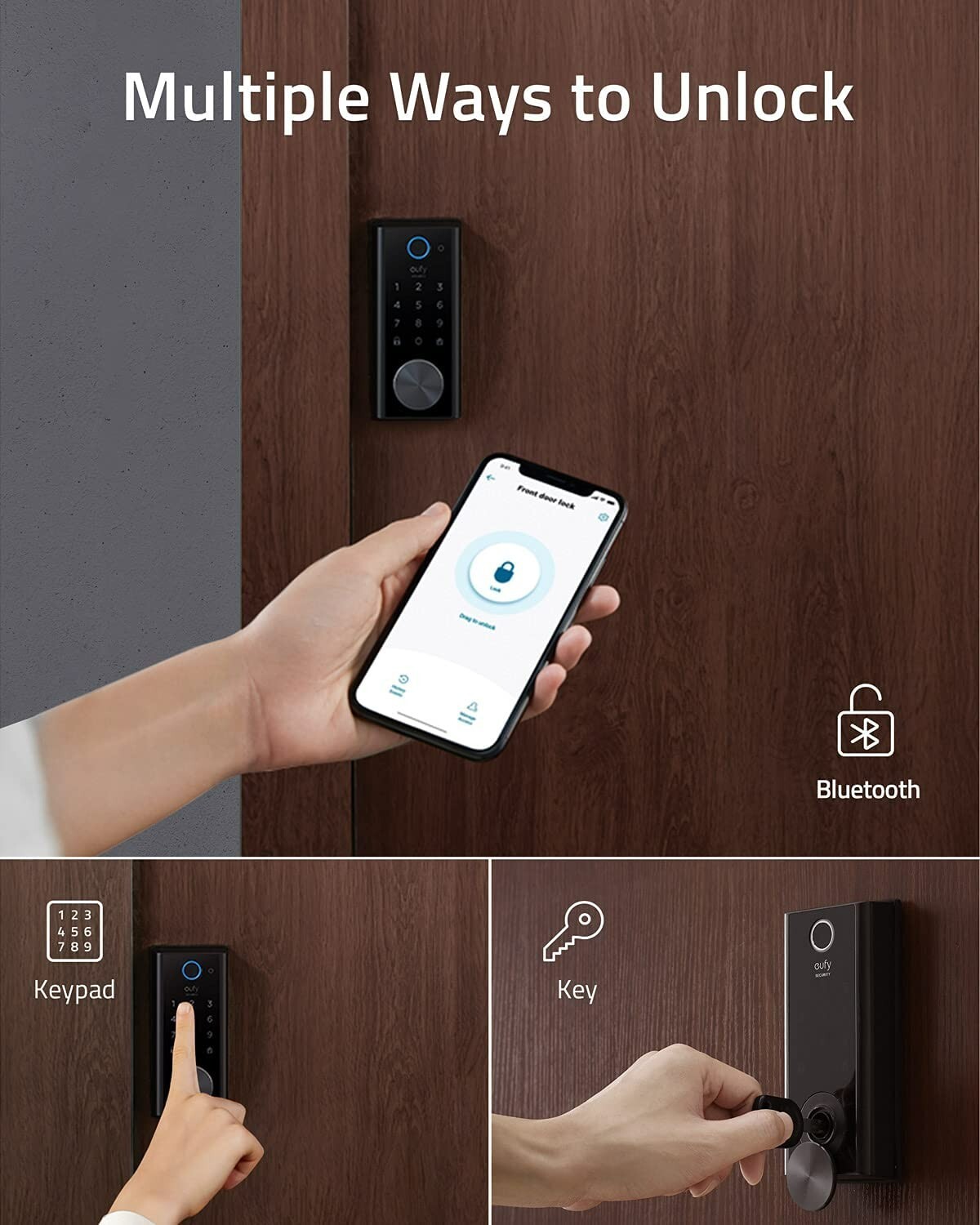 eufy S230 Smart Lock Wi-Fi Touch Fingerprint Keyless Entry Door Lock