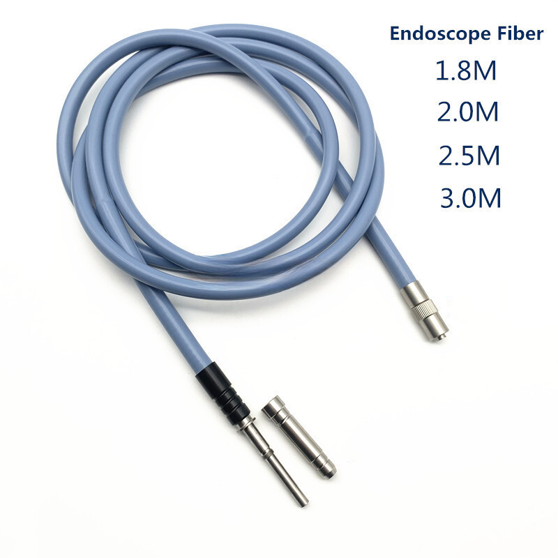 Endoscop Fiber Optical Silicone Cable Light Source Microscope Guide Interface US