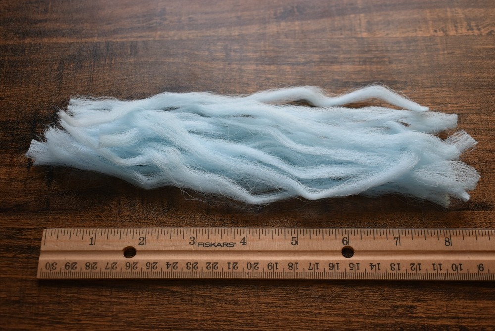 15 SUPER LIGHT BLUE Polypropylene Polypro Poly  Yarn / Parachute Posts Fly Tying