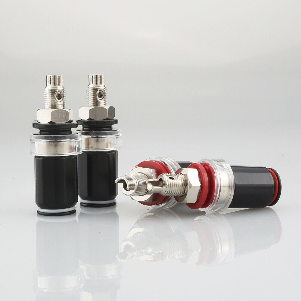 4Pcs 24K HI-END Audio Post HiFi Amplifier Speaker Binding Post Socket Terminal