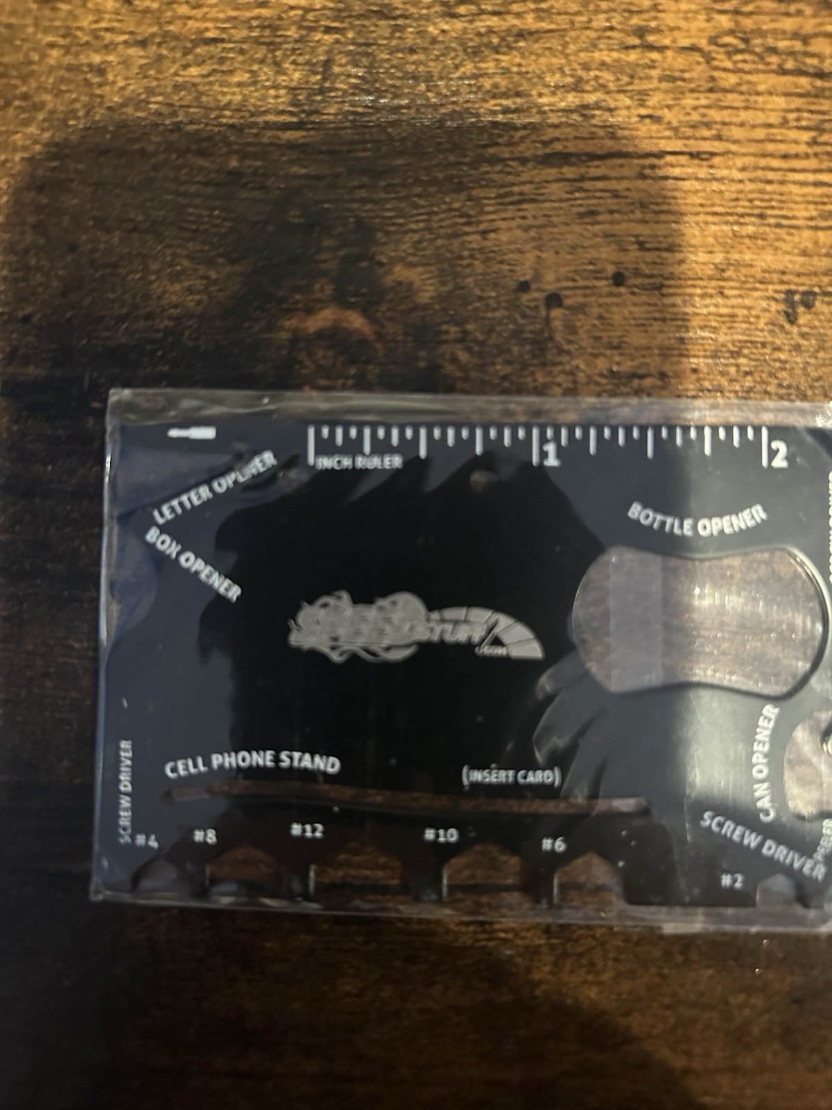 18 in 1 Wallet Multitool - Best Credit Card-Sized Tool for Emergencies - Black