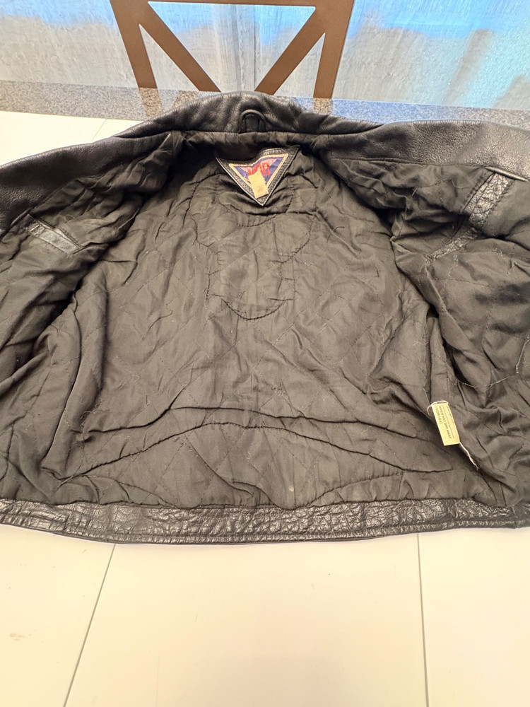 Harley Eagle Patch Leather Biker Jacket (aftermarket)