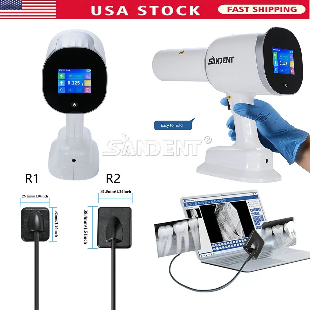 Dental X Portable Rayos Digital Machine Imaging High Frequency+Shield/ Sensor