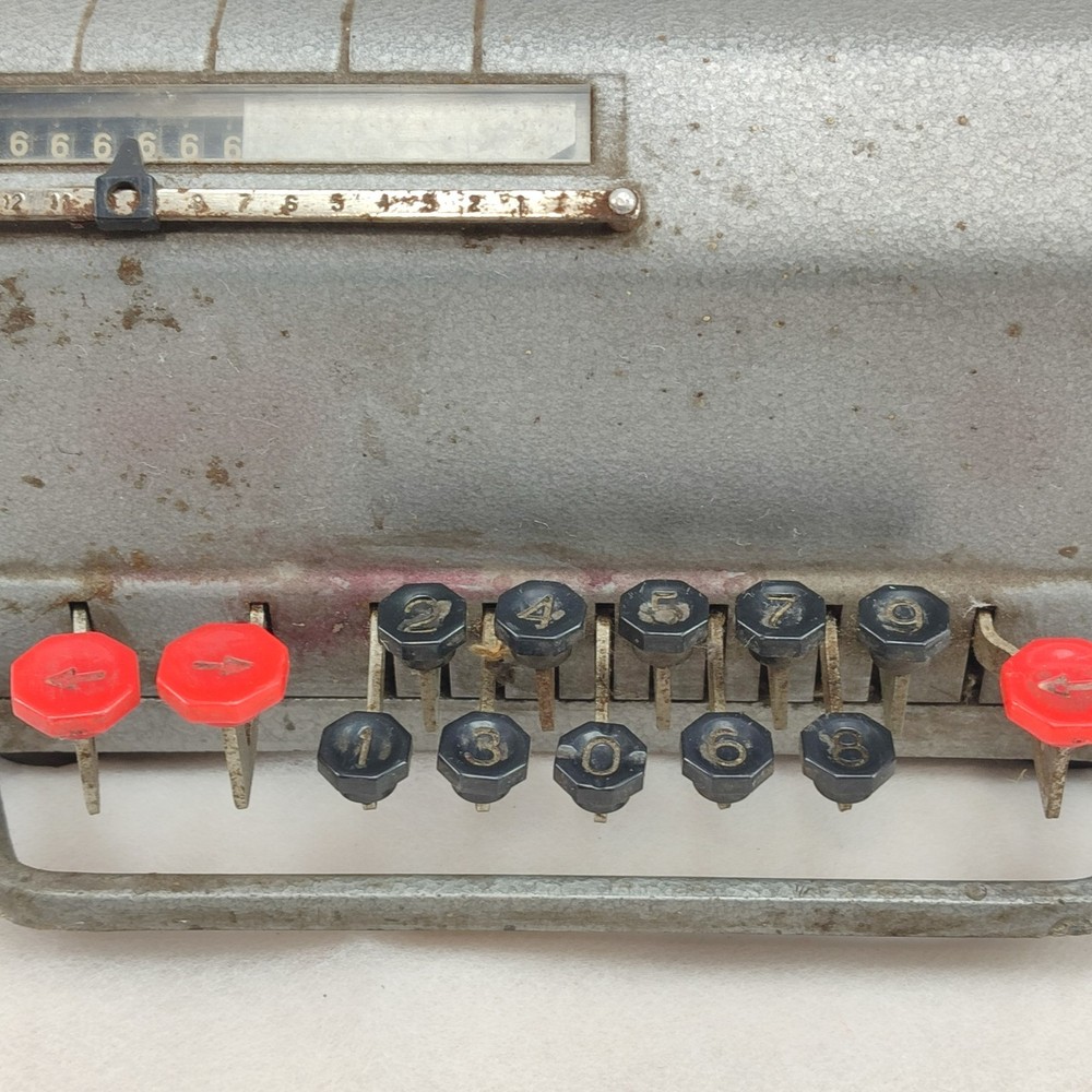 Vintage Retro Russian Soviet Arithmometer Adding Machine Calculator VK-1 1972's