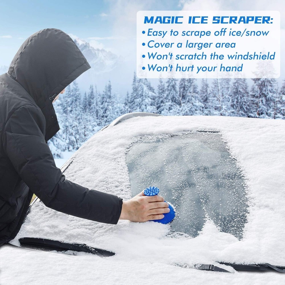 Ice Scraper Cone Snow Remover Scraper Tool (Multifunction) funnel Cone [2pack]