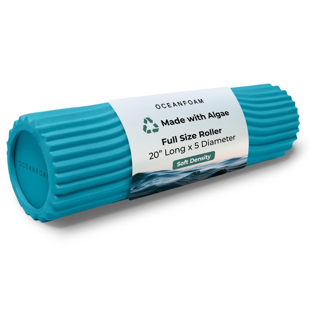Soft Tidal Roller (Miami Blue) - Low Density Foam Roller for Physical Therapy...