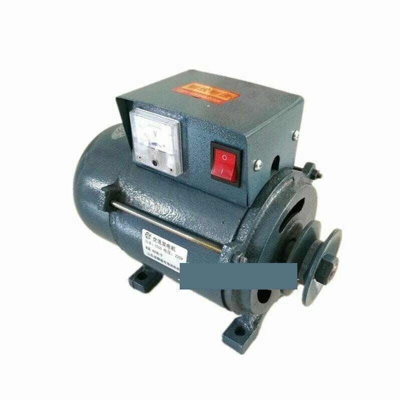 220V High Power 7000W Small Pulley Type Permanent Magnet Lighting Generator
