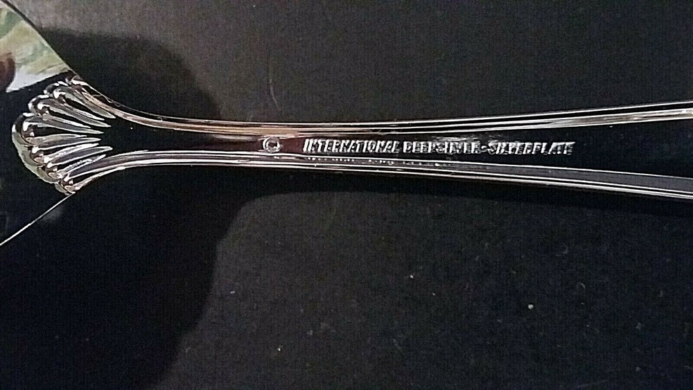 International Chadwick Silverplate 9" Serving Fork