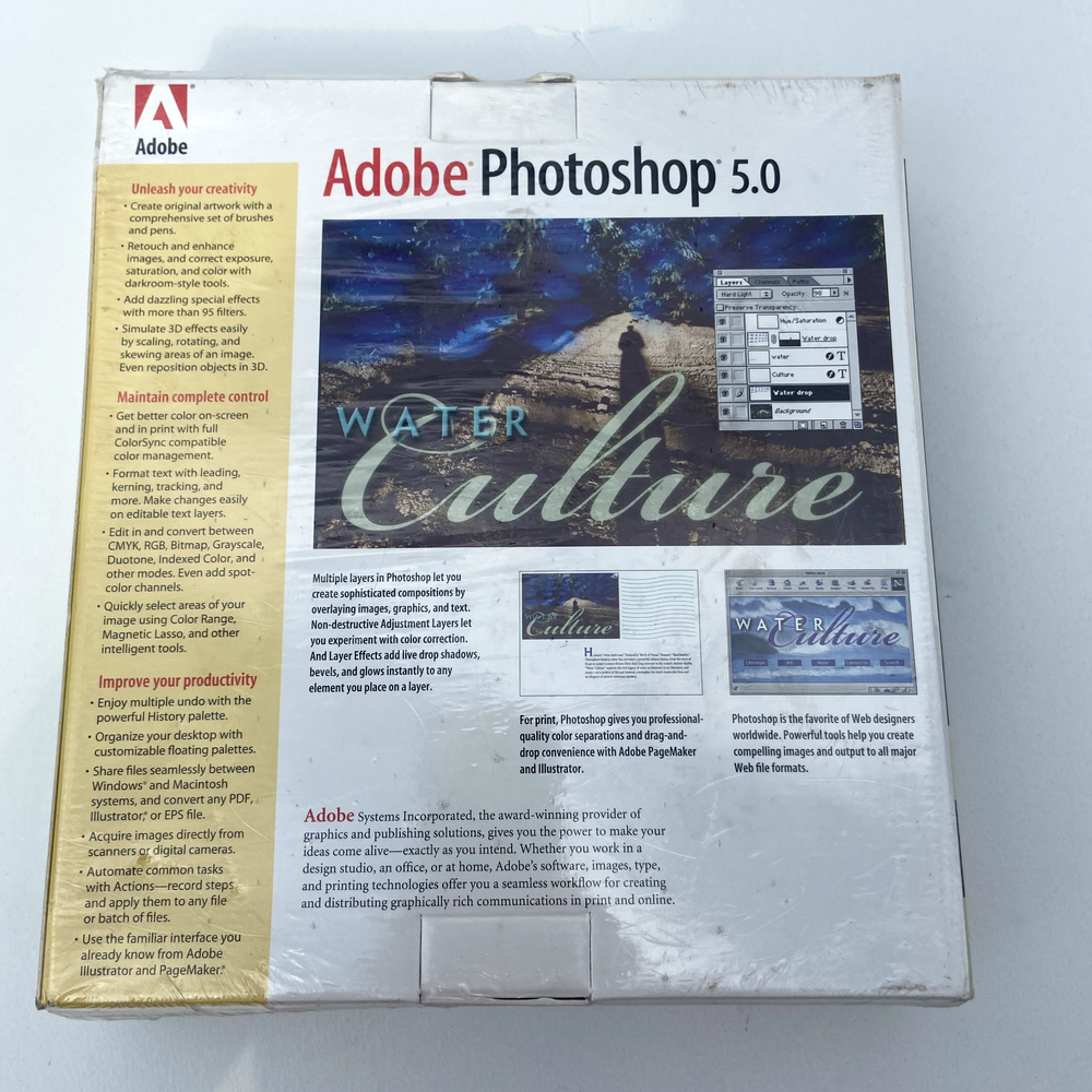 Adobe Photoshop 5.0 EDUCATION VERSION Academic ID Required