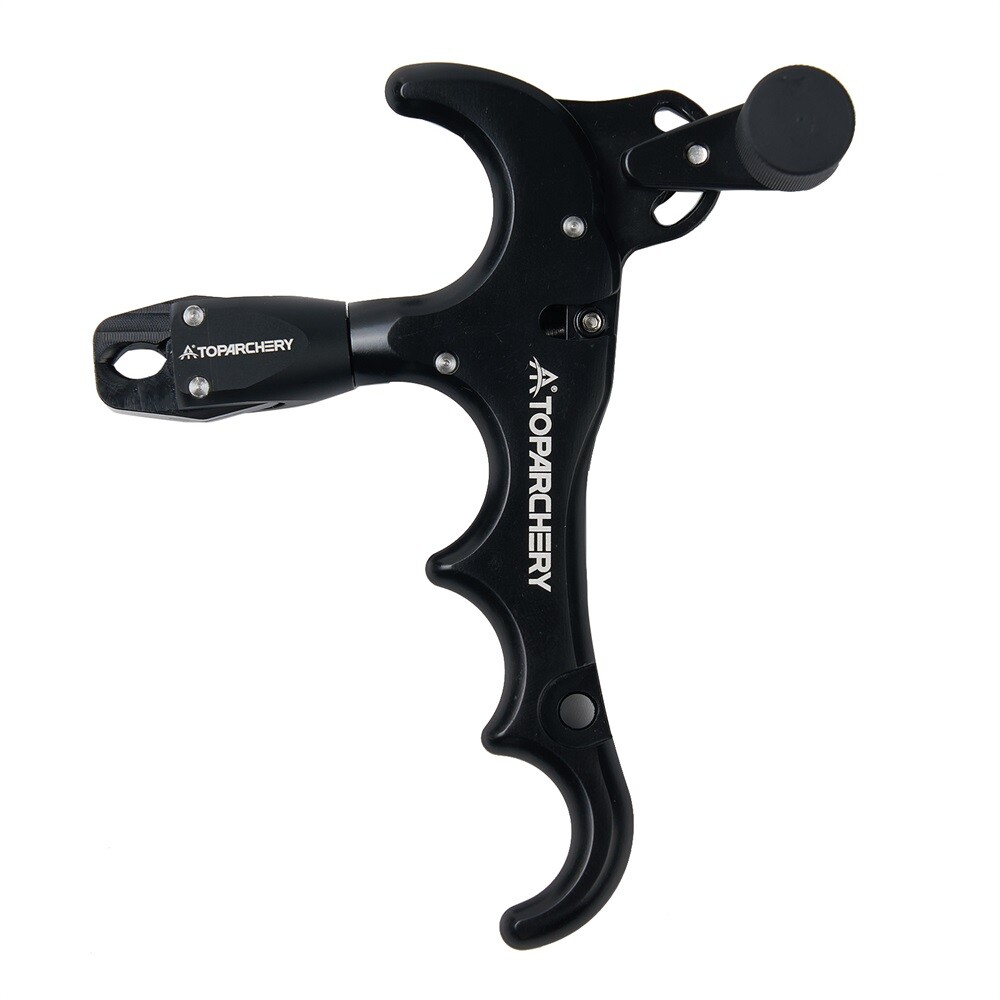 4-Finger Compound Bow Release Aids 360° Thumb Trigger Tools for Archery Hunting