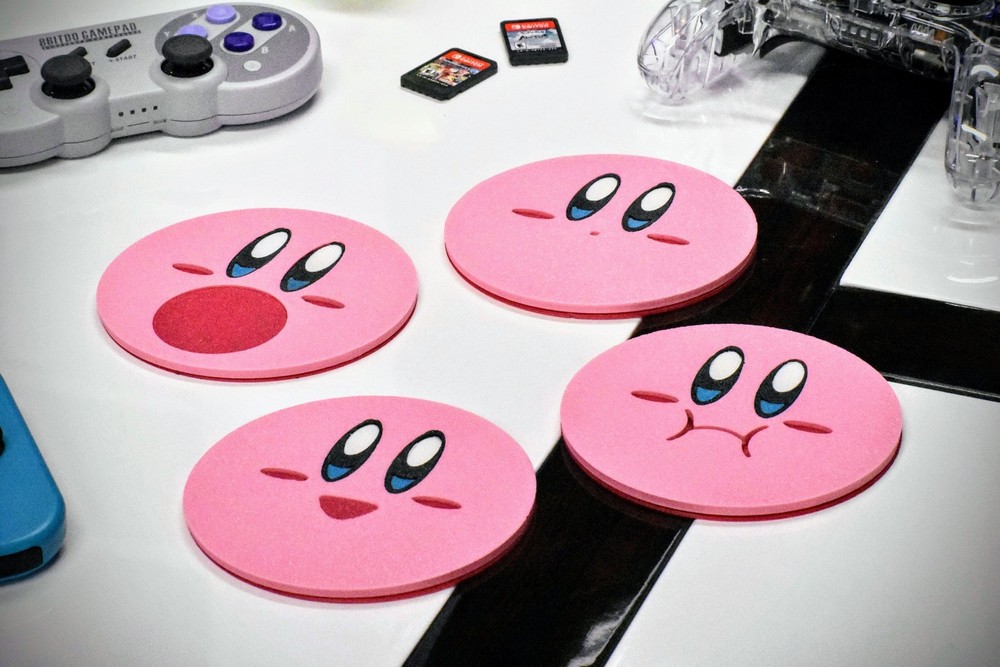 Kirby Coaster Set - 3D Printed