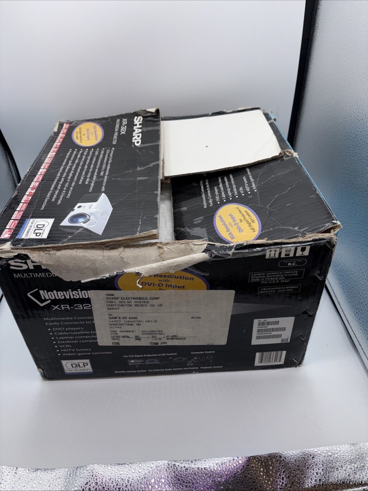 Sharp XR-32X DLP Multimedia Projector - Original Box