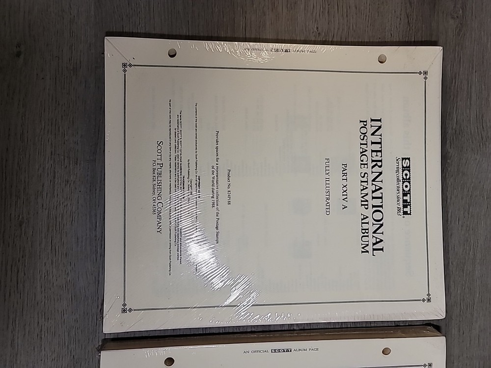 Scott International Supplement Notes #24A & 24B XXIV for Stamps Issued in 1988