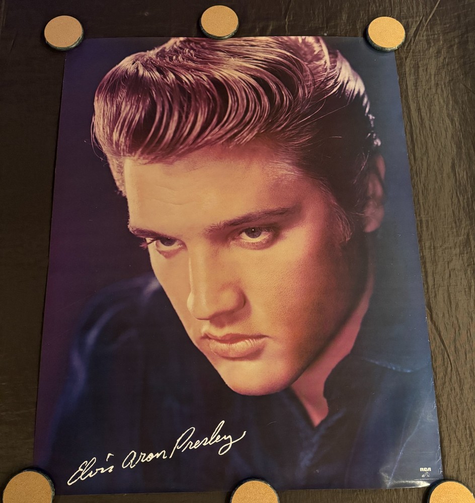 Elvis Aron Presley 1980 36 x 27 3/4 Original  Promo Poster