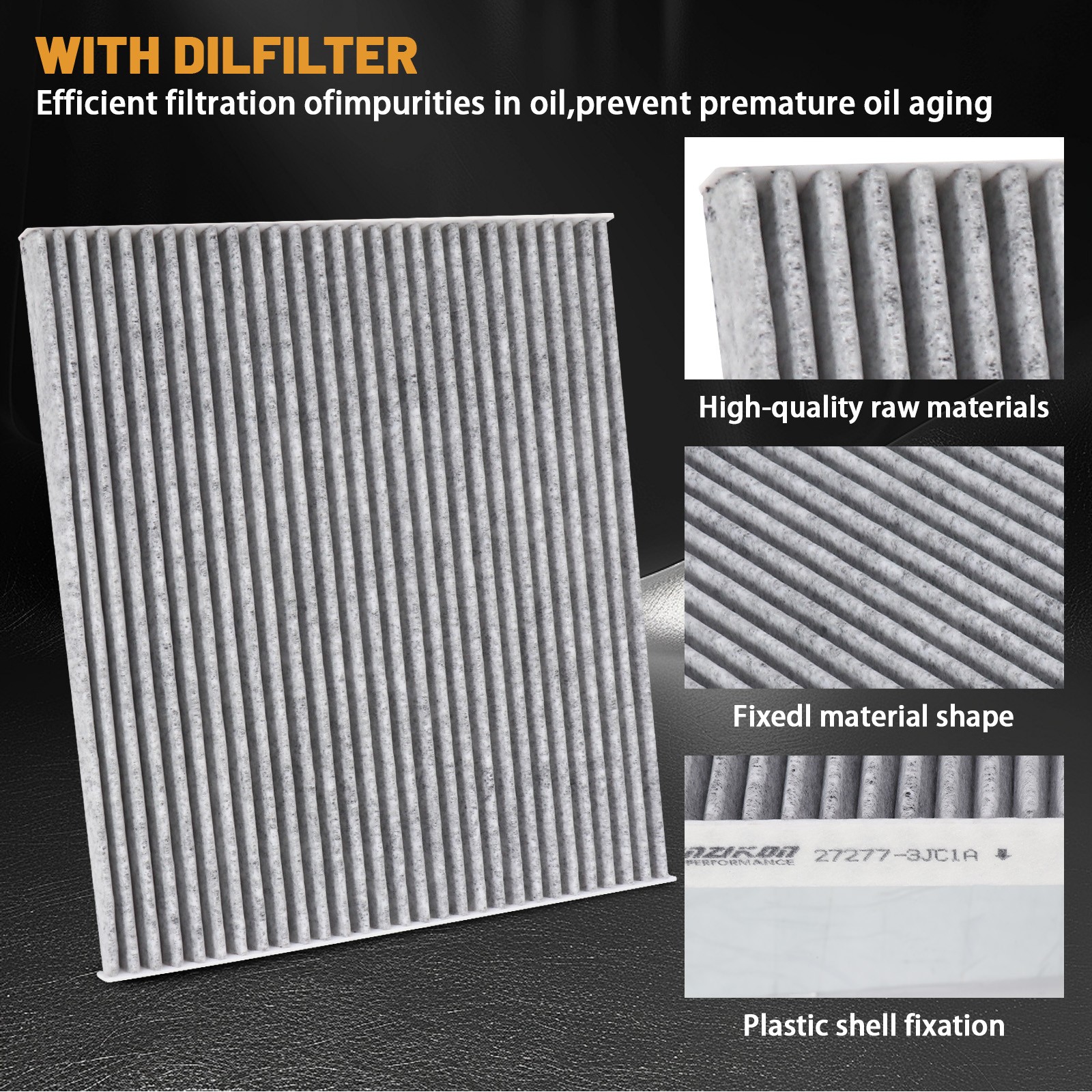 Activated Carbon Cabin Air Filter For Nissan Murano 2015-2022 & Altima