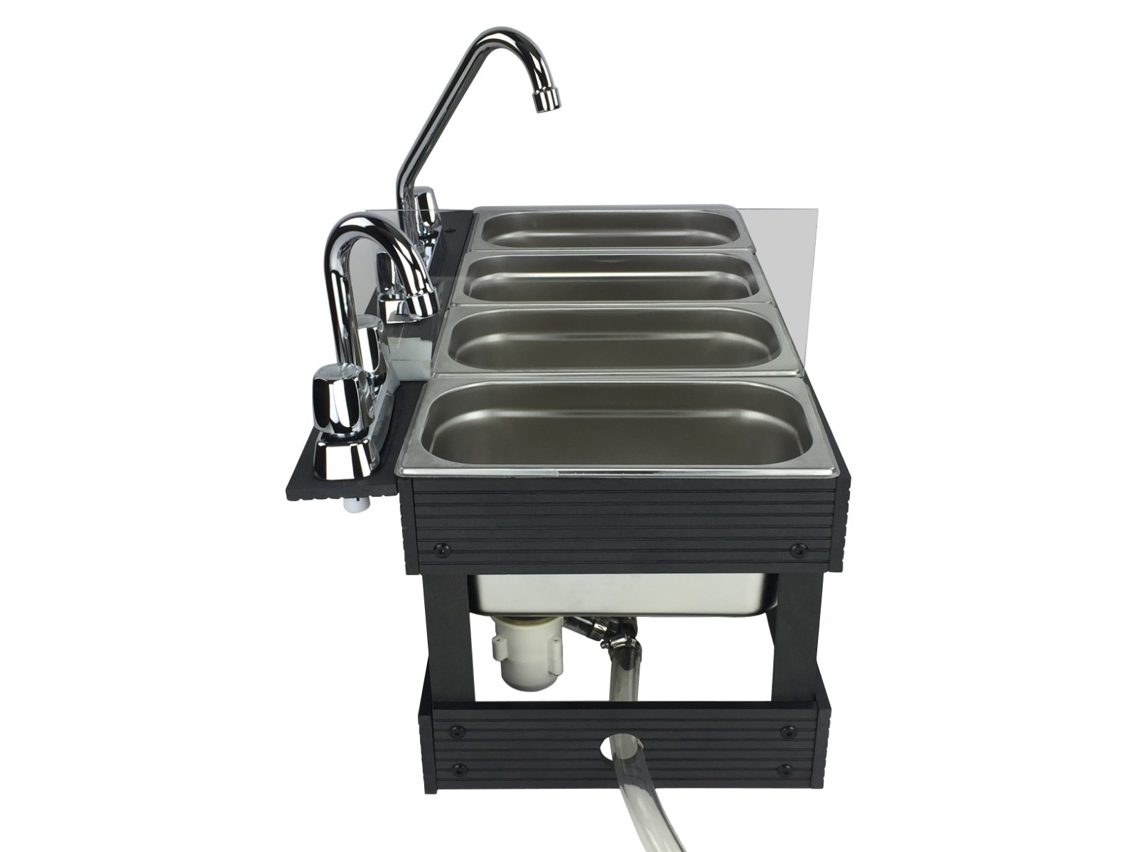 Portable Sink Mobile Concession, 4 Compartment sink, Table Top Sink