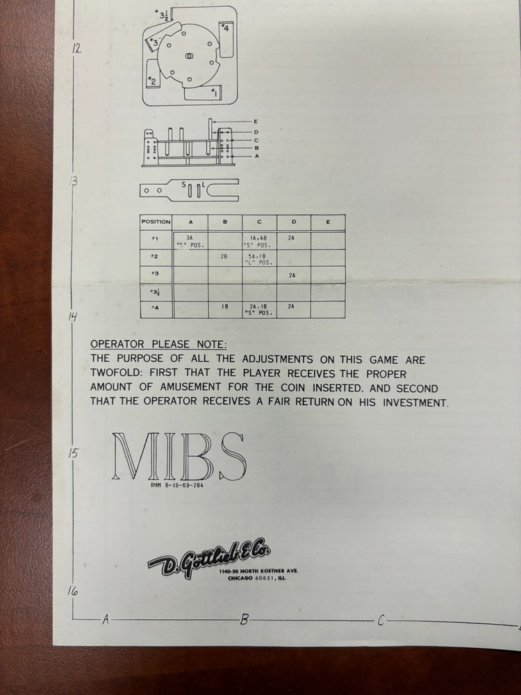 ORIGINAL-GOTTLIEB-MIBS-PINBALL-SCHEMATICS