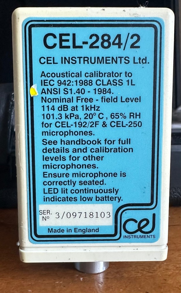 CEL Instruments CEL-266 Integrating Octave Band Sound Level Meter