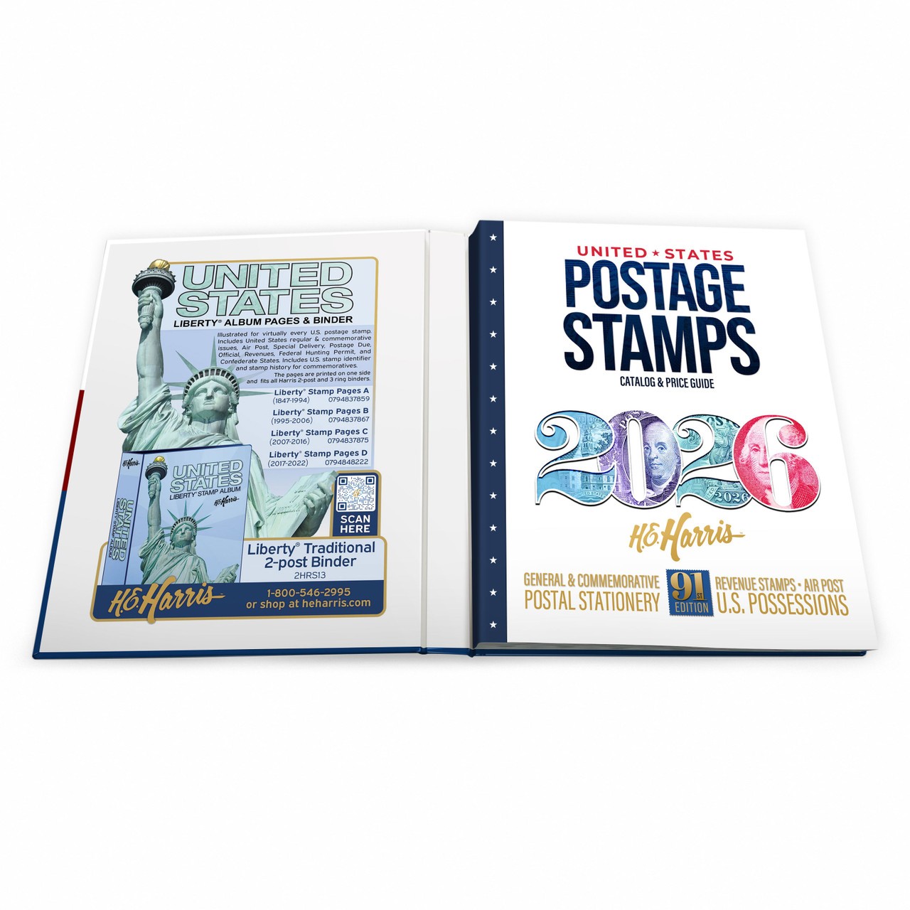 2026 H.E. Harris United States Postage Stamp Catalog & Price Guide, 91st Edition