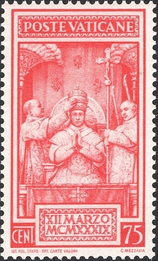 VATICAN, 1936. Catholic Press Conf. 49, Mint