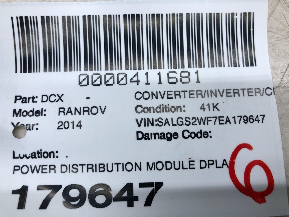 2014-2017 RANGE ROVER POWER DISTRIBUTION MODULE DPLA14F70AB OEM