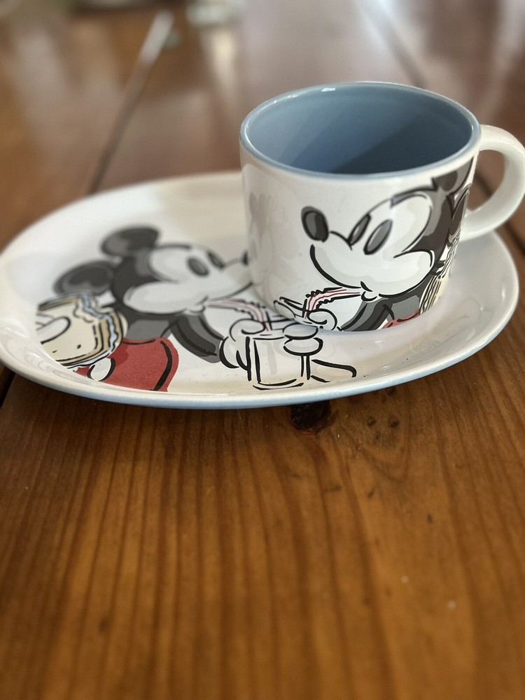 Disney Mickey Mouse Ceramic Mug & Plate