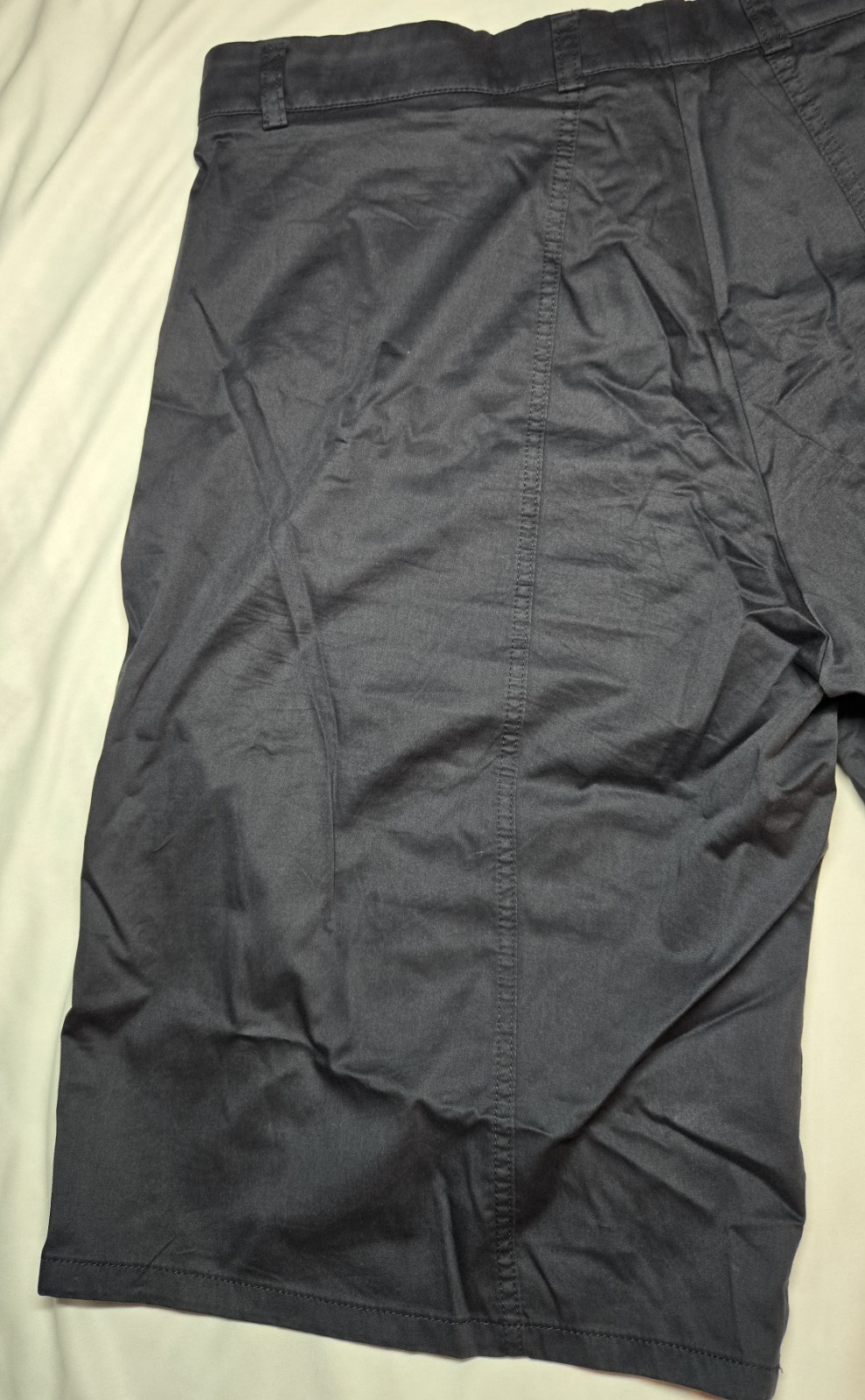 Giorgio Armani Mens Navy Linen Blend Shorts Size 36