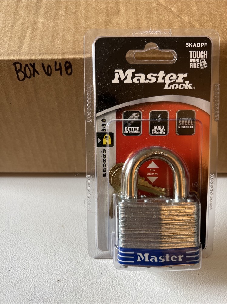 Master Lock Contractor Grade Maximum Security Steel Padlock 5KADPF- NEW