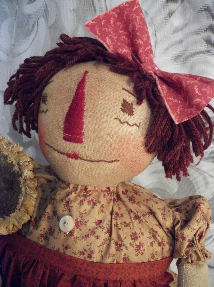 Pattern, sewing, primitive Annie doll, 22 in., Dumplinragamuffin #101