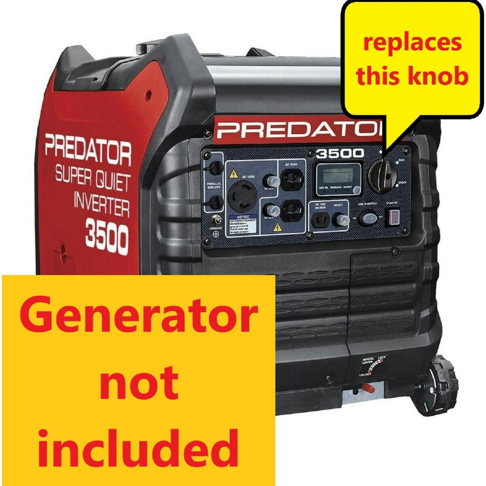Predator Generator 3500W Knob Switch Run Choke selector - new 3D printed part