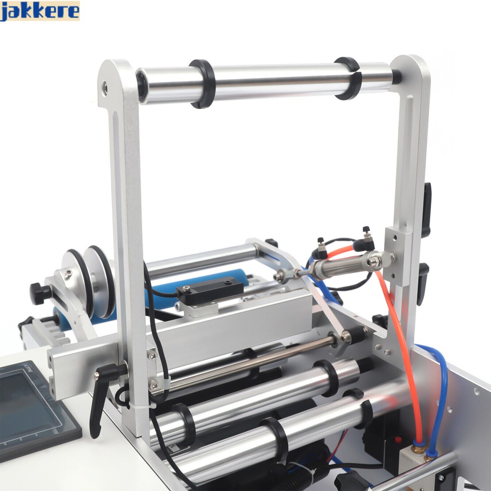 LT-190 Semi Automatic Round Bottle Labeling Machine Label Marking Machine 300W