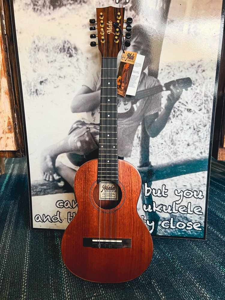 MELE HANDMADE SOLID MAHOGANY 8-STRING TENOR  UKULELE