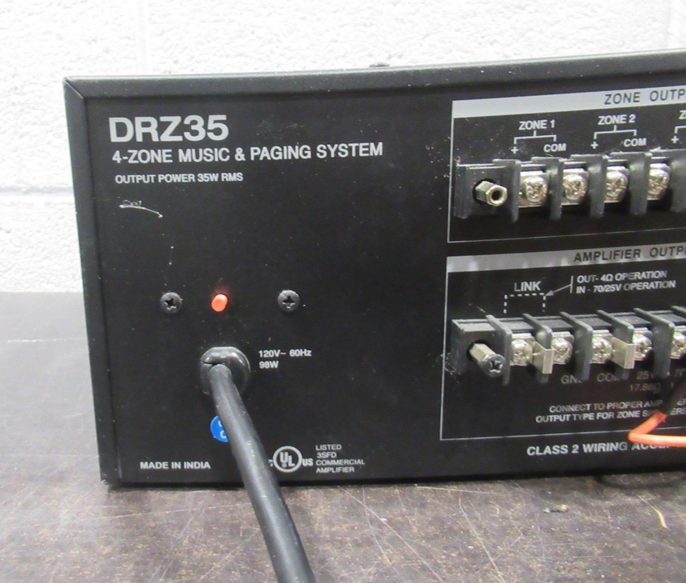 Bogen DRZ35 4 Zone Music and Paging System Working