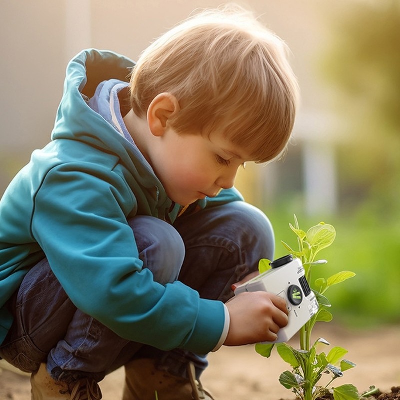 Children Microscope with Light & Portable Designs for Science Experiments