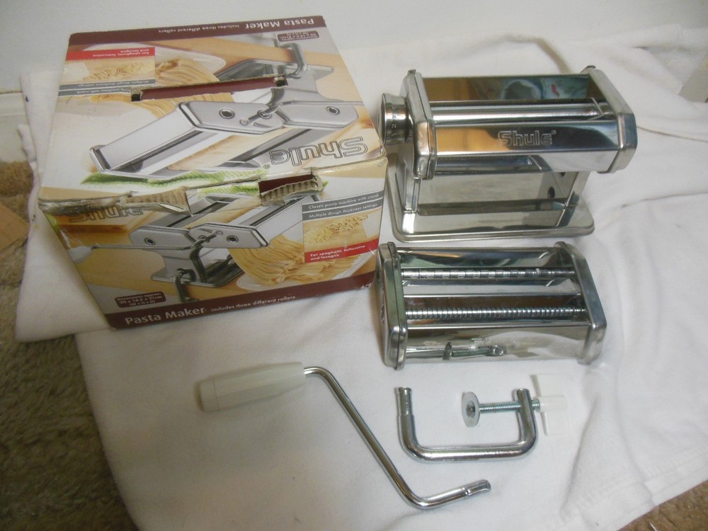 Shule Crank Pasta Machine 150mm Chrome