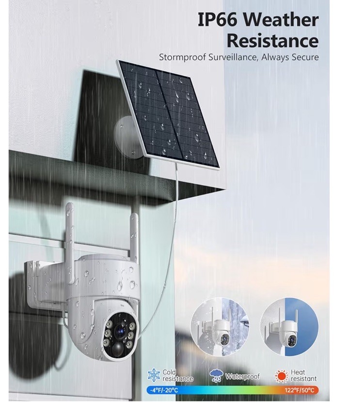 2 X Gianteye Wireless Outdoor 2K Security Camera New!