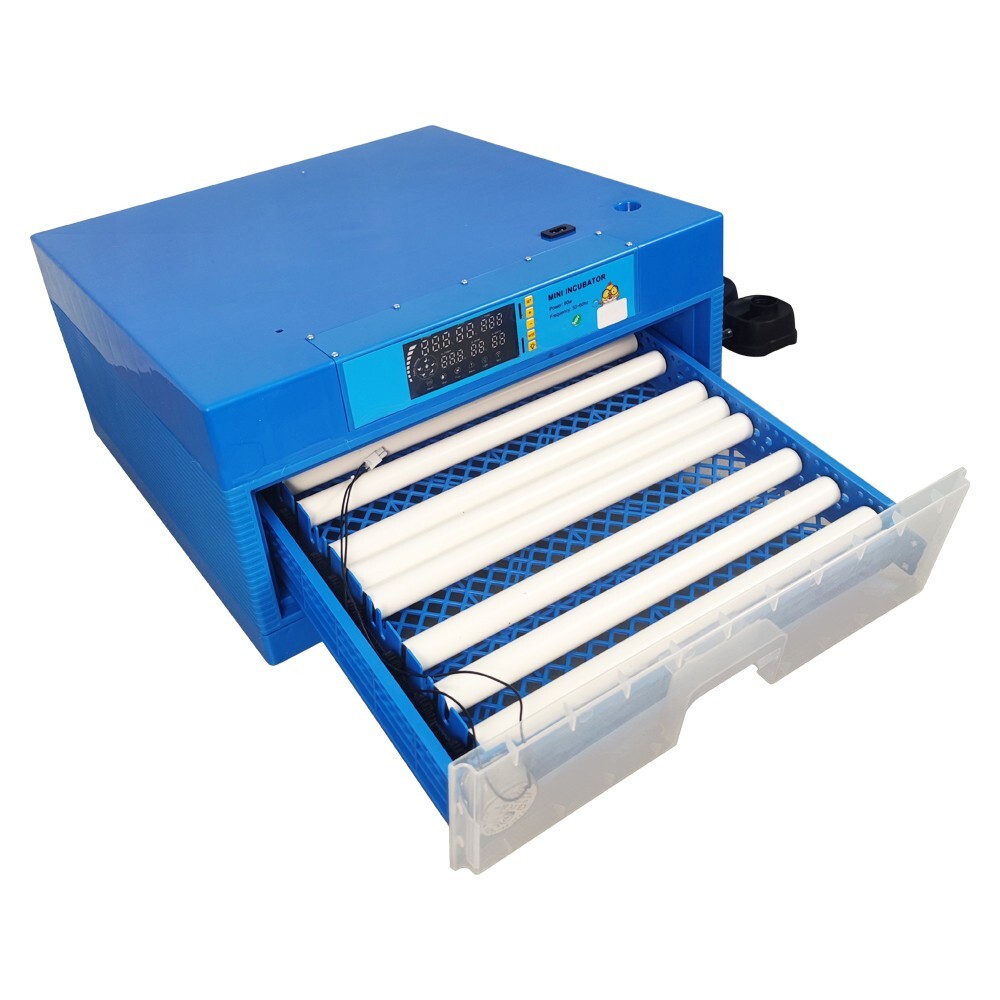 Incubator Drawer Single Layer Temperature Humidity Digital Display 64 Eggs 110V