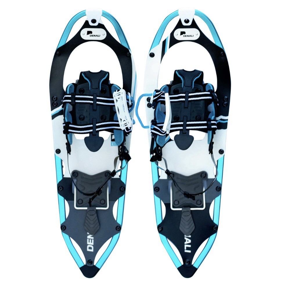 Denali Pro Snowshoes Kit 8x25 | Winter Hiking Set w/Poles, Carry Bag, 200 lb