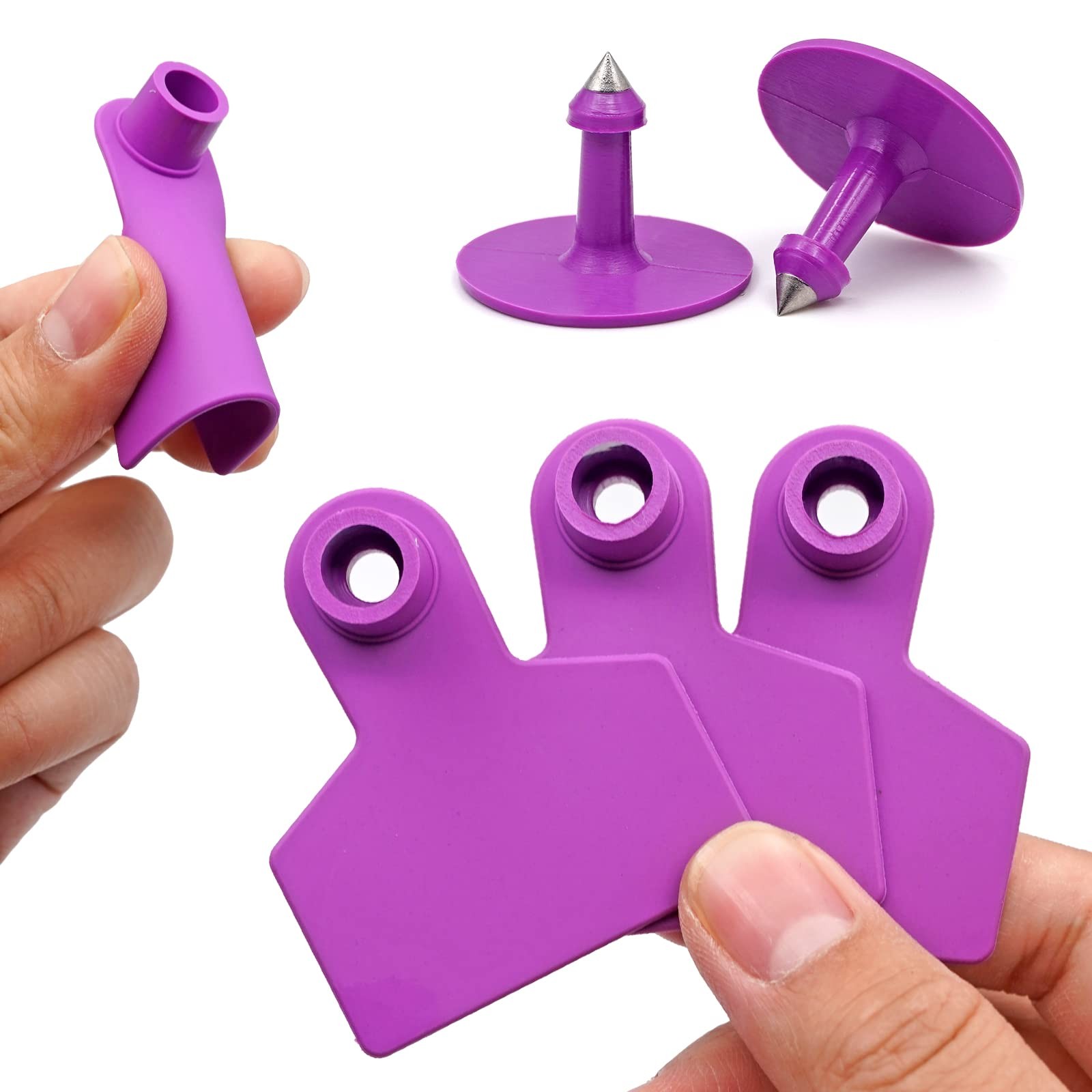 Blank Ear Tags 100 Pieces Livestock Identification Lable Blank Livestock Ear ...