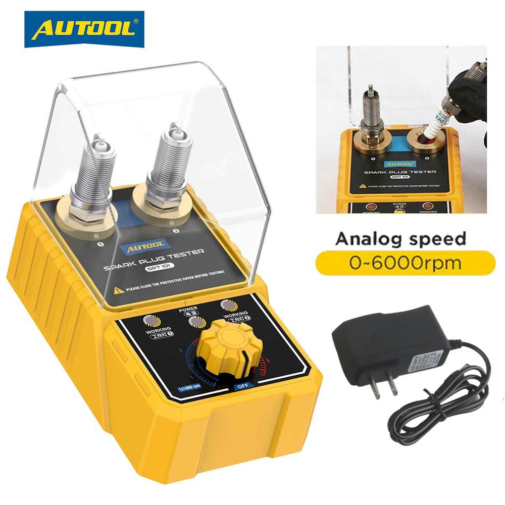 Car Spark Plug Tester Diagnostic Tool Dual Plug Engine Ignition Analyzer Tester