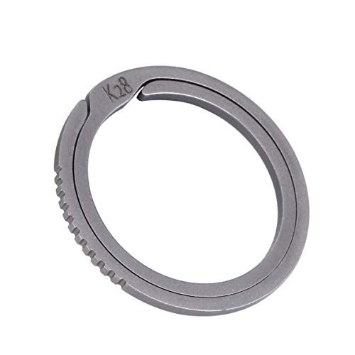 Titanium Quick Release Side Pushing Key Rings Gear Creative Classic Keyring
