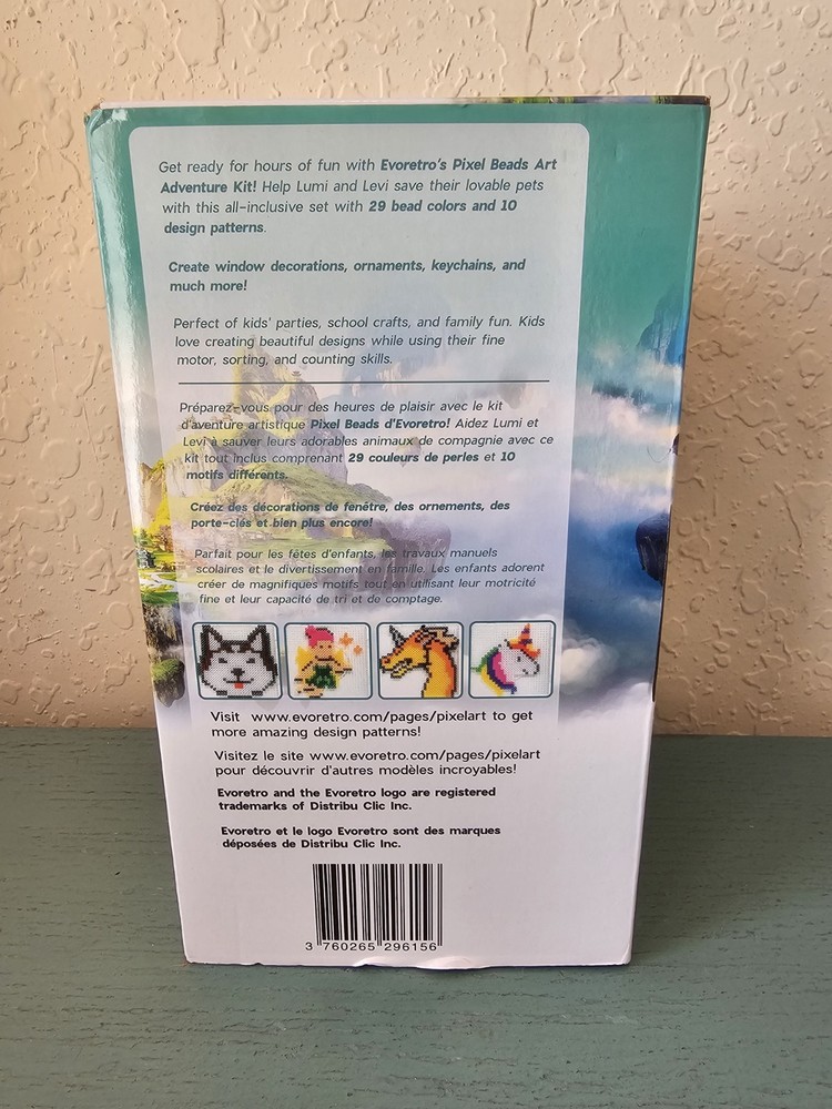 EvoRetro Pixel Beads Art Adventure Kit-Very Good