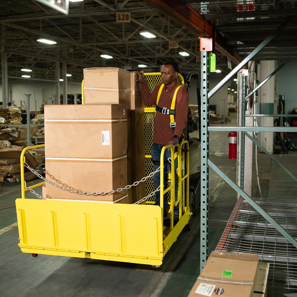 Titan Attachments 54-in Wide Mobile Easy Loading Work Platform
