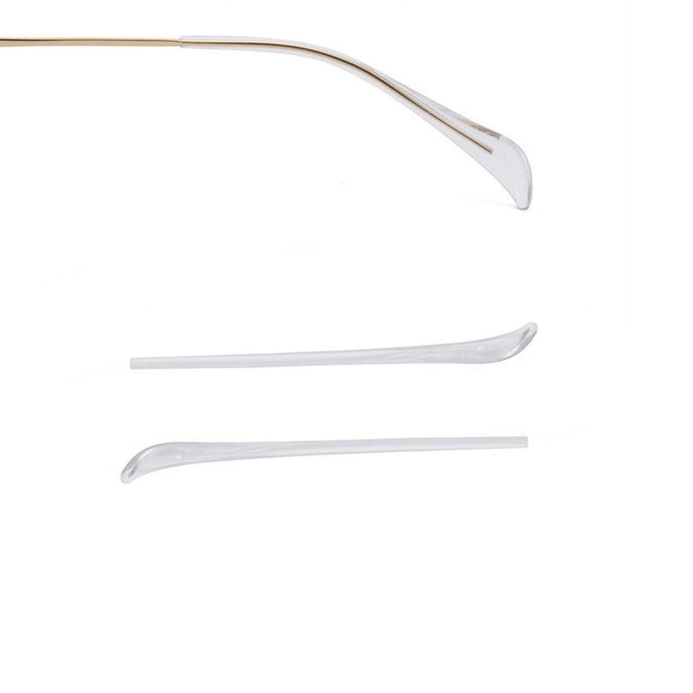 Sunglasses End Tips Eyewear Anti-Slip Hard Plastic Replacement Tip Transparent