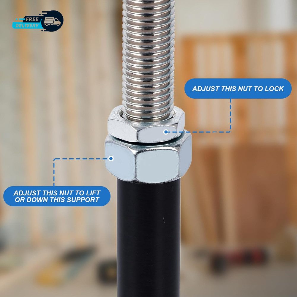 4-Pack Adjustable 5"-8" House Jack for the Floor，Mini Screw Post Pole