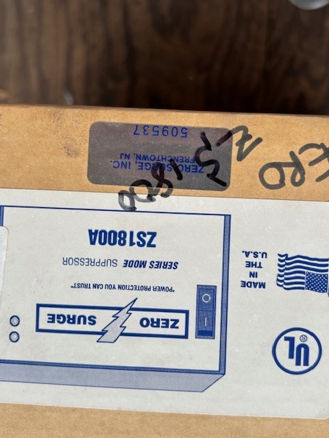 ZS1800A ZERO SURGE VOLTAGE SUPPRESSOR NEW SURPLUS