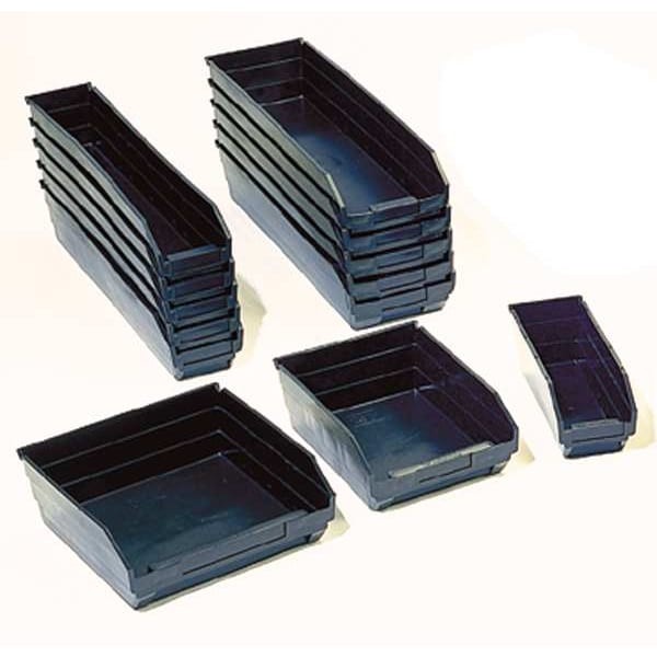 Quantum Storage Systems Qsb104br Shelf Storage Bin, Polypropylene/Polyethylene,