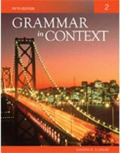 Grammar in Context 2 by Sandra Elbaum: Used