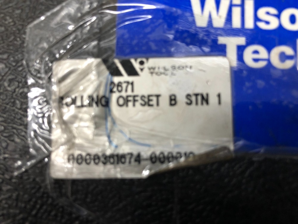 wilson tool rolling wheel offset B STN 1.